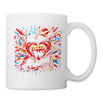 Cadeau de confettis du Carnaval de Kölle Alaaf - Mug blanc - blanc - Droite