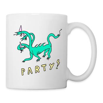 Drachen_Party - Mug blanc - blanc - Droite