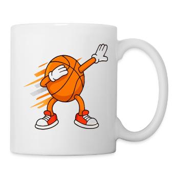 Basketball-Dabbing-Maskottchen lustige Sportarten - Tasse - Weiß - Rechts