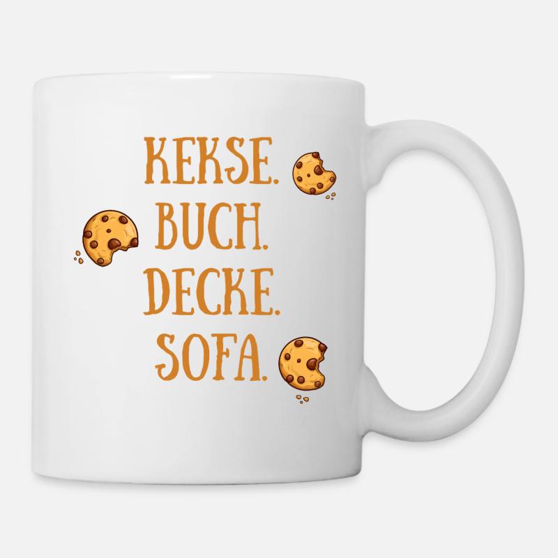 Cookies Book Blanket Sofa - Mug - white