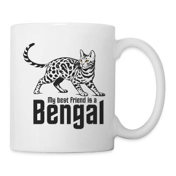 Bengal "Best friend" - Tasse - Weiß - Rechts