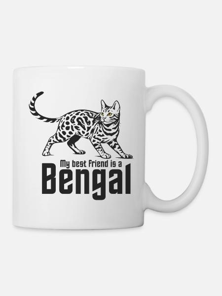 Bengal "Best friend" - Tasse - Weiß