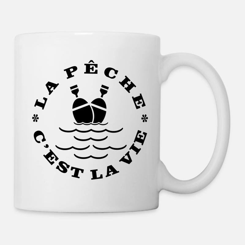 Angeln ist Leben - Tasse - Weiß