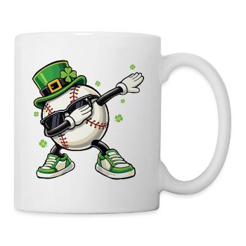 Baseball Leprechaun St Patrick’s - Mug - white - Right