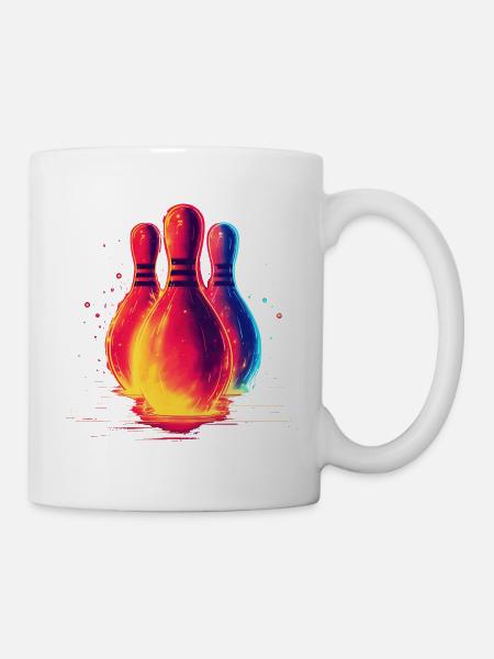 Retro Bowling - Tasse - Weiß