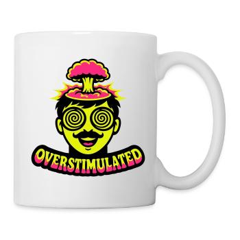 Overstimulated Neon Head - Mug - white - Right
