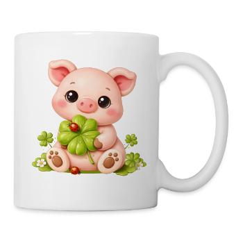 Cute piggy in marzipan look - Mug - white - Right