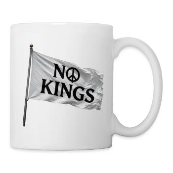 No Kings Flagge Peace-Symbol - Tasse - Weiß - Rechts