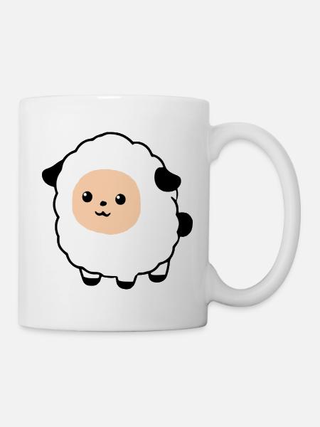 Schaf Schäfchen Lamm - Tasse - Weiß