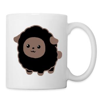Mouton noir - Mug blanc - blanc - Droite