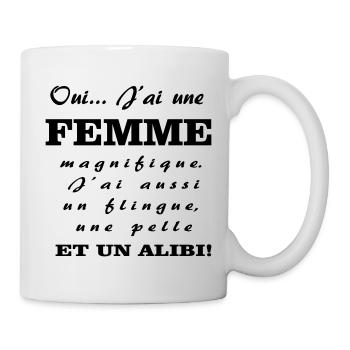 Une femme magnifique  - Mug blanc - blanc - Droite