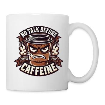 Koffein,  Kaffee, Morgenmuffel - Tasse - Weiß - Rechts