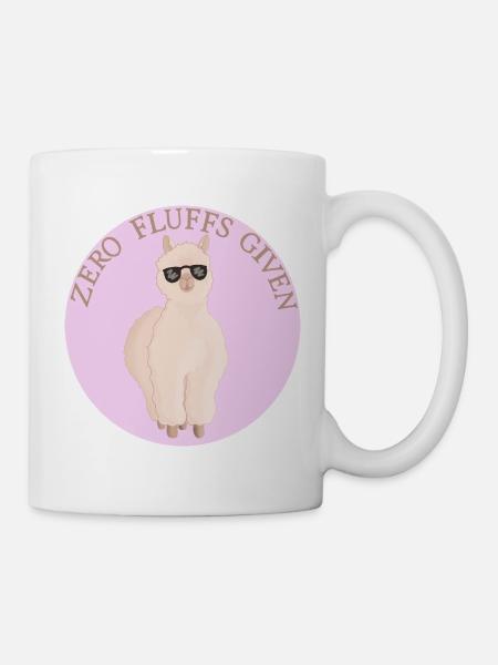 Fluffiges Alpaca - Tasse - Weiß