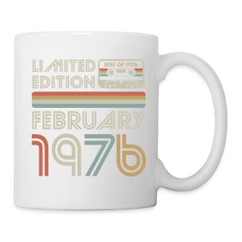 Best of February 1976 Kassette | Limited Edition - Tasse - Weiß - Rechts