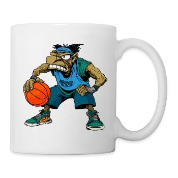 Rappeur de basket-ball Hip Hop - Mug blanc - blanc - Droite