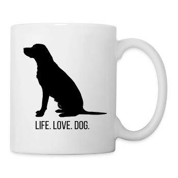 Hund Life Love Dog Labrador - Mug - white - Right
