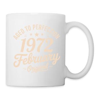 Février 1972 - February 1972 - Mug blanc - blanc - Droite