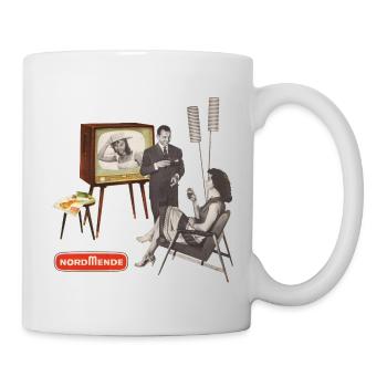 Nordmende TV & 50s Couple Retro - Mug - white - Right