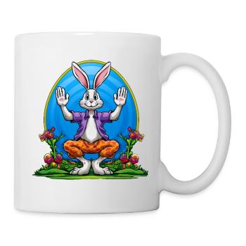 Yoga Osterhasen - Tasse - Weiß - Rechts