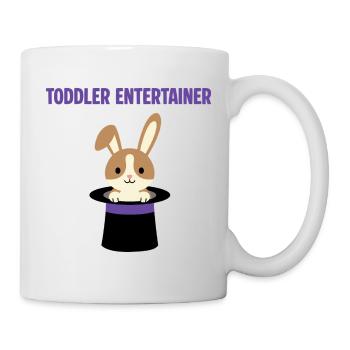 Tout-petit lapin magique chapeauté : Tout-petit animateur - Mug blanc - blanc - Droite
