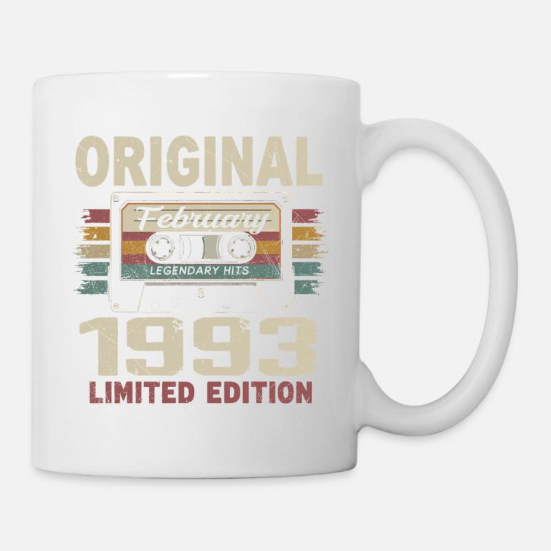 Februar 1993, Februar 1993 Geburtstagsgeschenk - Tasse - Weiß