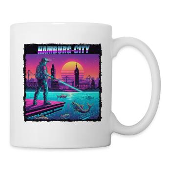 Cyberpêche à Hambourg - Mug blanc - blanc - Droite