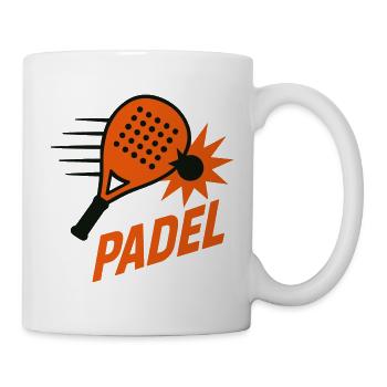 Padel – Schlägersport - Tasse - Weiß - Rechts