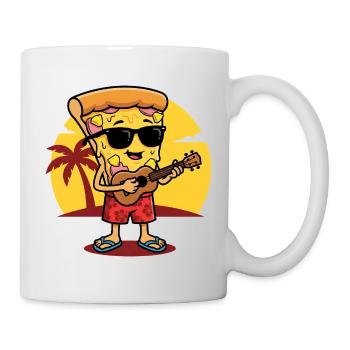Gitarrist von Sunset Beach Pizza - Tasse - Weiß - Rechts