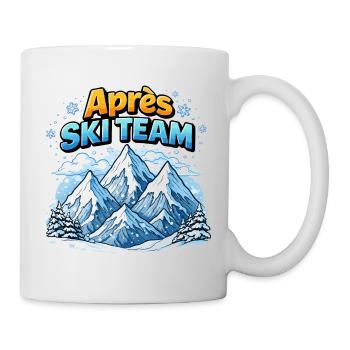 Après Ski Team Berglandschaft - Tasse - Weiß - Rechts