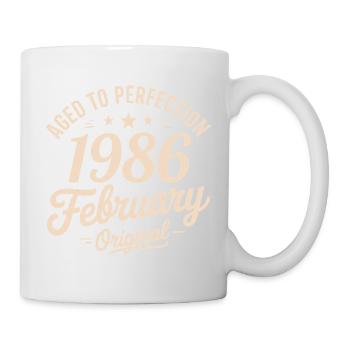 Février 1986 - February 1986 - Mug blanc - blanc - Droite