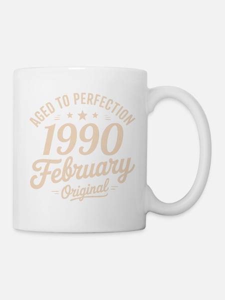 Février 1990 – Februar 1990 - Tasse - Weiß