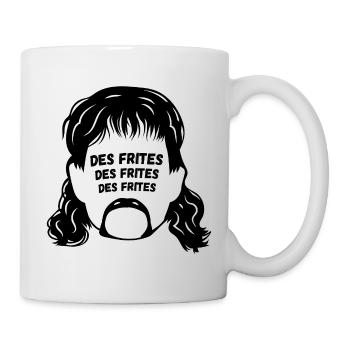 Pommes, Jeff, chtimi - Tasse - Weiß - Rechts