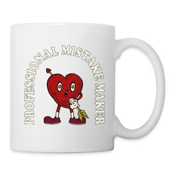 Professional Mistake Maker – Retro Comic Humor - Mug - white - Right