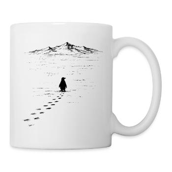 Penguin But Why Nihilist Penguin in the Center - Tasse - Weiß - Rechts