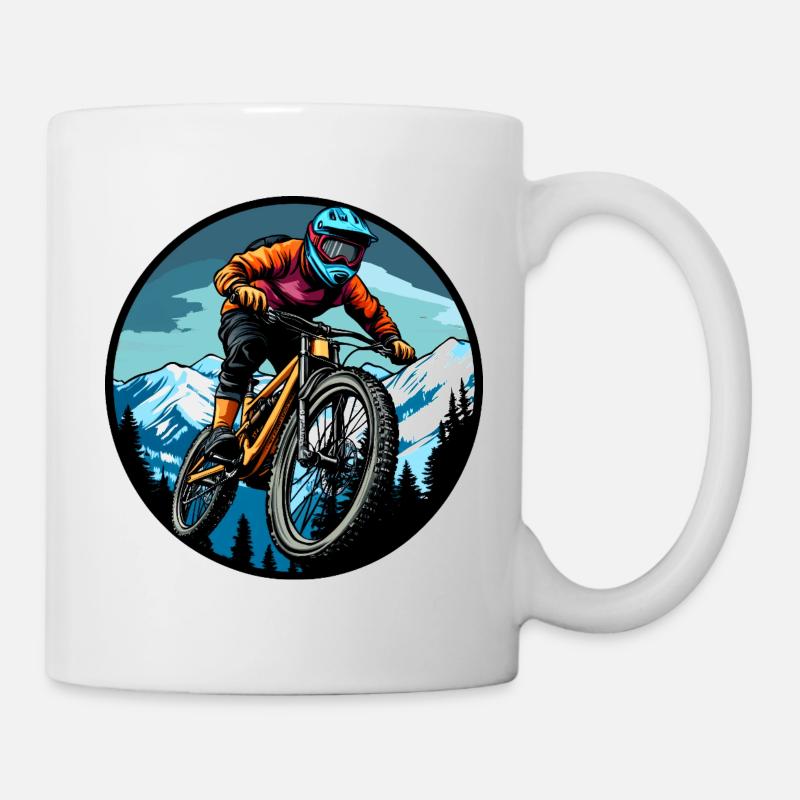 Freeride Biker - Tasse - Weiß