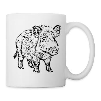 Wild boar - Mug - white - Right