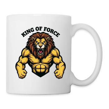 King of Force Lion Muscular Fitness - Tasse - Weiß - Rechts