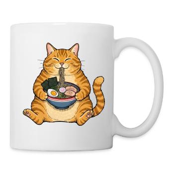 Noodle Cat - Ramen Cat Japanese Kawaii Ramen Neko - Mug - white - Right