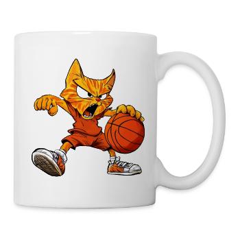Basketball Cats - Cool Cat - Mug - white - Right
