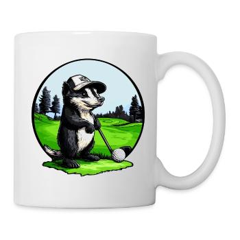 Golf Skunk - Mug blanc - blanc - Droite