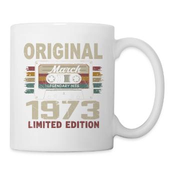 März 1973 Vintage März 1973 - Tasse - Weiß - Rechts