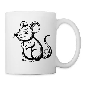 farting mouse, fart cloud, farts, farts, farts, farts, farts - Mug - white - Right