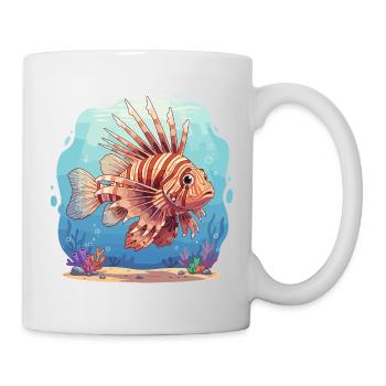 Feuerfisch Unterwasser-Pracht - Tasse - Weiß - Rechts