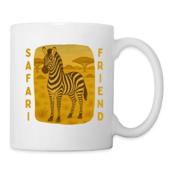 Le zèbre sur Safari - Mug blanc - blanc - Droite