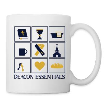 Kirchliche Ordensdiakon-Essentials - Tasse - Weiß - Rechts