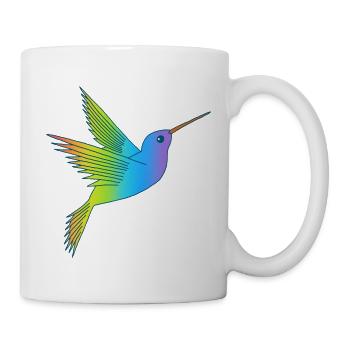 Regenbogenvogel - Tasse - Weiß - Rechts