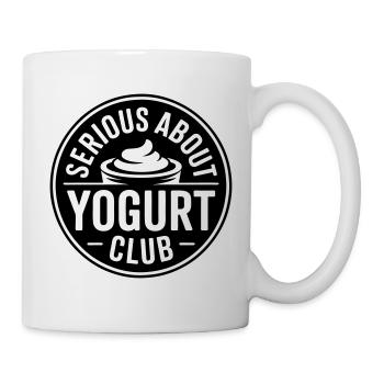 Joghurt-Liebhaber lustiger Spruch - Tasse - Weiß - Rechts