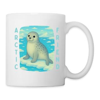 Cute Seal on the Cross - Mug - white - Right