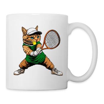 Tennis des chats - Mug blanc - blanc - Droite