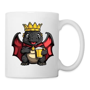 Dinosaur Stegosaurus Beer King - Mug - white - Right